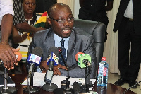 Cassiel Ato Forson addressed the press ahead of the presentation of the 2018 budget