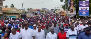 Dr. Mahamudu Bawumia's campaign walk in Kumasi