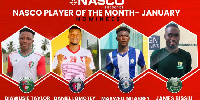 The nominees for player of the month