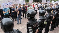 Protests have been staged in front of Moldova's parliament in recent days