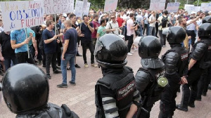 Protests have been staged in front of Moldova's parliament in recent days