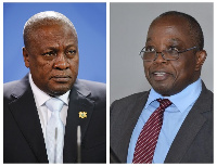 John Mahama NDC flagbearer and Daniel Yao Domelevo, Former Auditor General