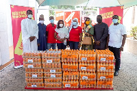 Lucozade Ghana, donated 50 cartons of drinks to the Asuma Banda Airport West Mosque Complex.