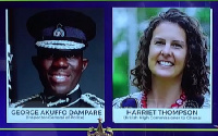 IGP Dampare and British High Commissioner, Harriet Thompson