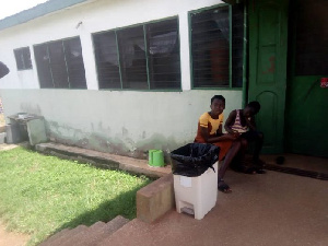 Some of the students at the infirmary