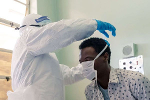 File Photo of a health worker in PPE