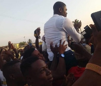 Samuel Boadu was carried by the fans