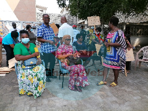 Sophia Akuffo has joined the pensioners to picket out of solidarity