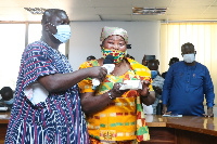 Akua Donkor with Adakabre Frimpong Manso