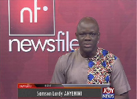 Host of Newsfile, Lawyer Samson Lardy Anyenini