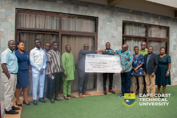 CCTU council member donates GH¢80,000 towards endowment fund for university infrastructure.