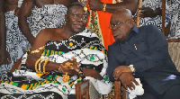 The Asantehene with President Nana Akufo-Addo