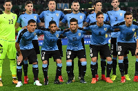 A line up of the Uruguayan team