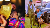 Shatta Wale, Michy and their son Majesty