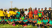 Her Excellency Jane Aheto with the Black Maidens