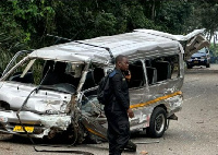 A file photo of a car crash scene