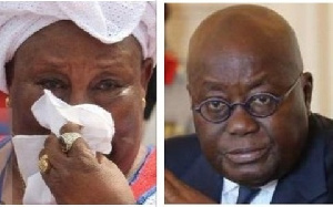 President Nana Addo Dankwa Akufo-Addo (Right) and Hajia Fati (Left)