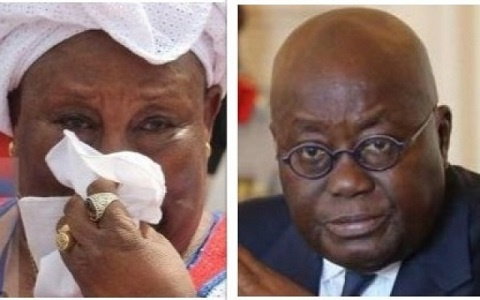 President Nana Addo Dankwa Akufo-Addo (Right) and Hajia Fati (Left)