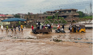 The 30-minute downpour overwhelmed local rivers