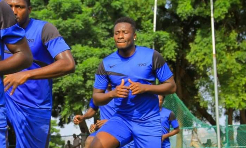 Asamoah Gyan is training hard to earn a World Cup place