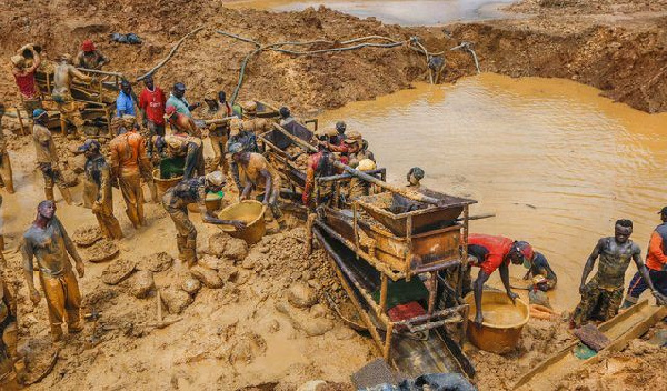 A galamsey site