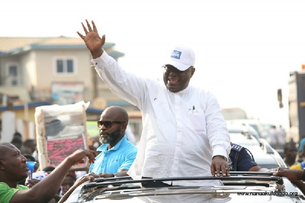 Nana Akufo-Addo during a campaign tour