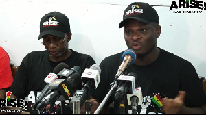 Sammy Gyamfi addressing the press on June 28