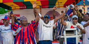 Henry Nana Boakye and Alhaji Hanan Abdul Wahab at Pusiga