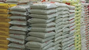 File photo: Bags of rice