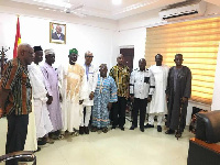 Musah Superior [6th from right] with former Chief Executives of Tamale