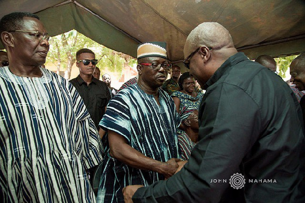 Former President John Mahama mourns with family of late Captain Maxwell Mahama