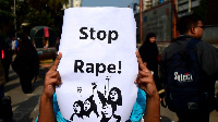 File foto of pipo wey bin protest against rape