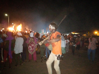 Hundreds of people joined in the celebration of the 2020 Fire festival