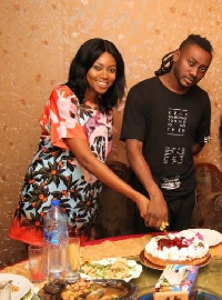 Pappy Kojo with Yvonne Nelson