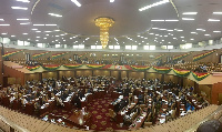 MPs seated in parliament