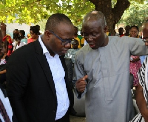 Sports Minister Nii Lante Vanderpuye and GFA Chief Kwesi Nyantakyi