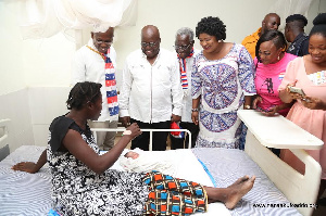 Akufo Addo5 At Donkorkrom Hospital