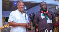 Kwasi Amankwaa, the NDC candidate with John Dramani Mahama