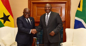 President Akufo-Addo with South African counterpart, Cyril Ramaphosa