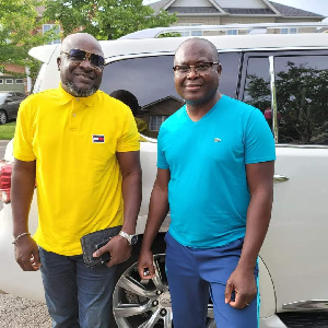 Micky Charles with Mr Emmanuel Kyeremeh