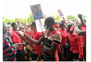 Sene teachers demonstrated on Thursday, July 8