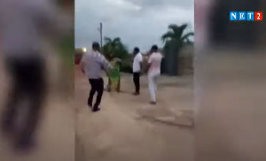 Prophet is seen being held back in the viral video