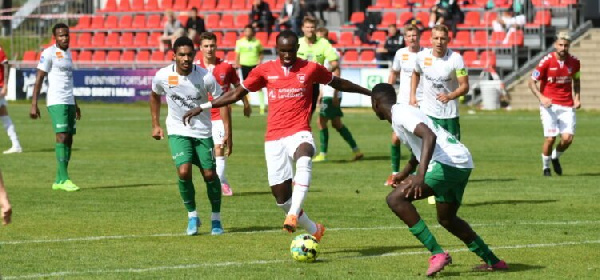 Raphael Dwamena in action for his new club