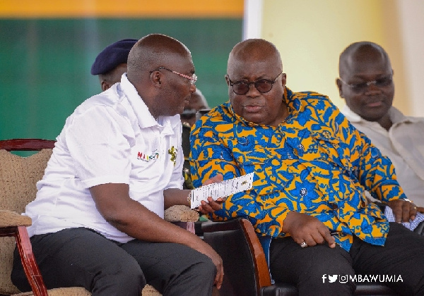 President Akufo-Addo and Veep Bawumia