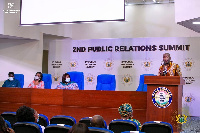 Kojo Oppong-Nkrumah speaking at the second edition of the Public Relations Summit