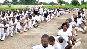 A file photo of police recruits