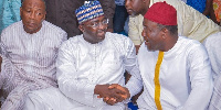 Alhaji Iddrisu Eliasu interacting with Veep Bawumia