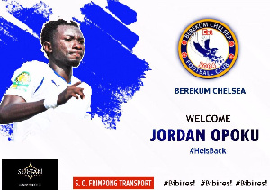 Midfielder Jordan Opoku