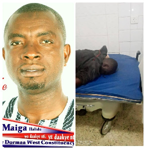 Ali Maiga Halidu and the body of Kofi Labert