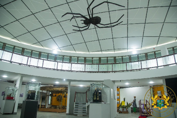 The interior of the newly-refurbished National Museum Gallery in Accra